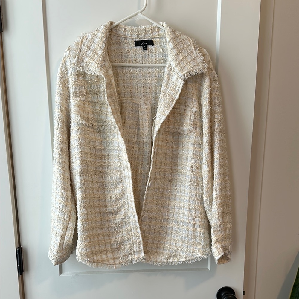Lulu's Cream Textured Women's Jacket